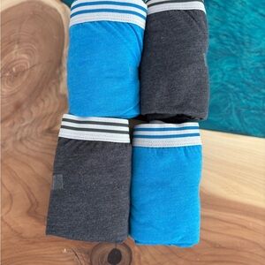 Women’s Fruit of the Loom Fit for Me Blue & Charcoal Cotton Briefs - 4 Pack